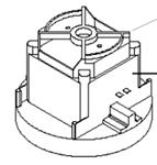 GMPJ, 1100W Grounded motorhead assembly